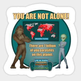 7 Billion Parasites Sticker